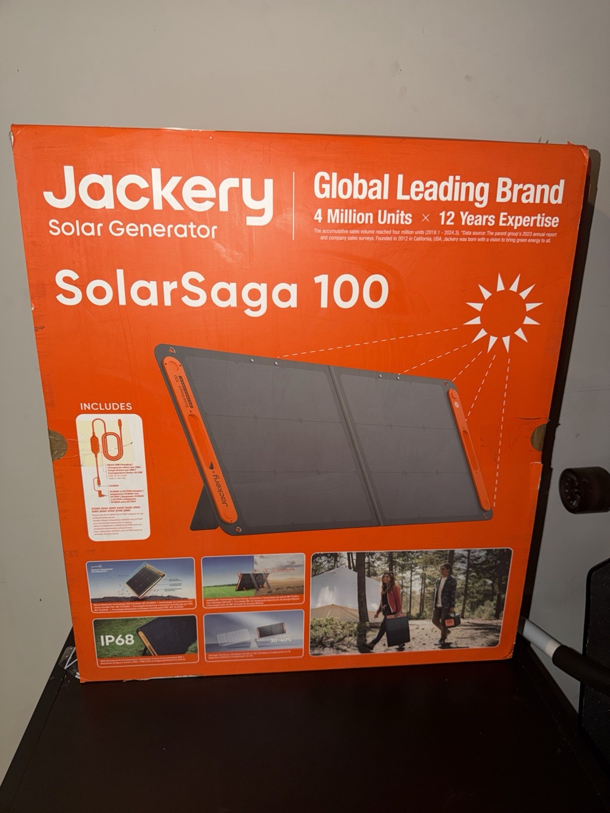 Jackery SolarSaga 100W Solar Panel – SP100BK1