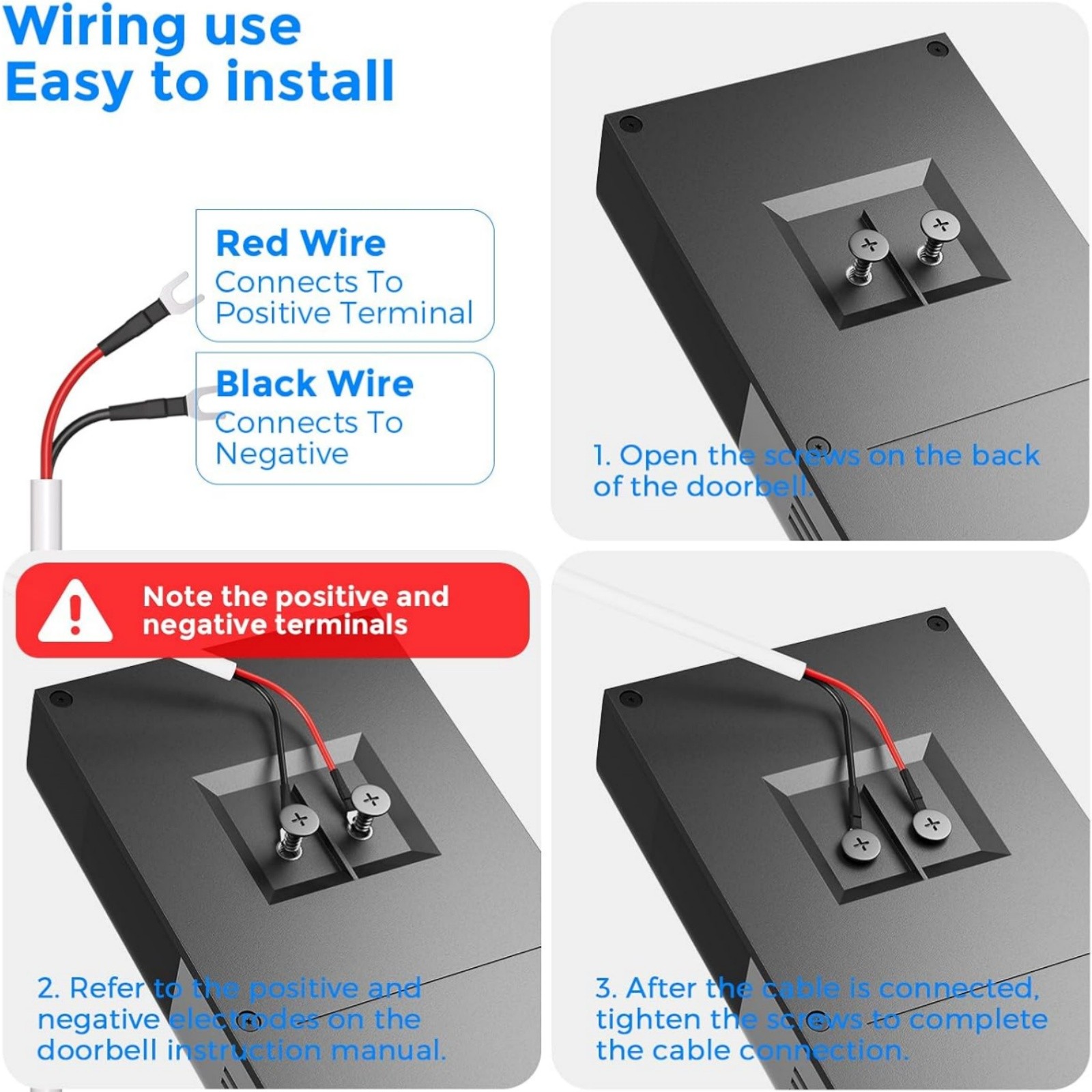 Solar Power Charger 4W for Ring Doorbell 3plus 4 with 360 Adjustable Bracket