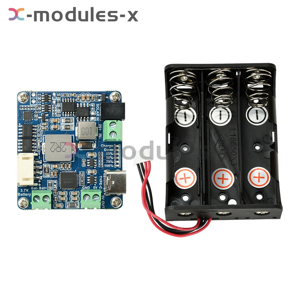 6-24V Solar Panel Power Management Module 5V 3A Supports MPPT, PD QC FCP SFCP