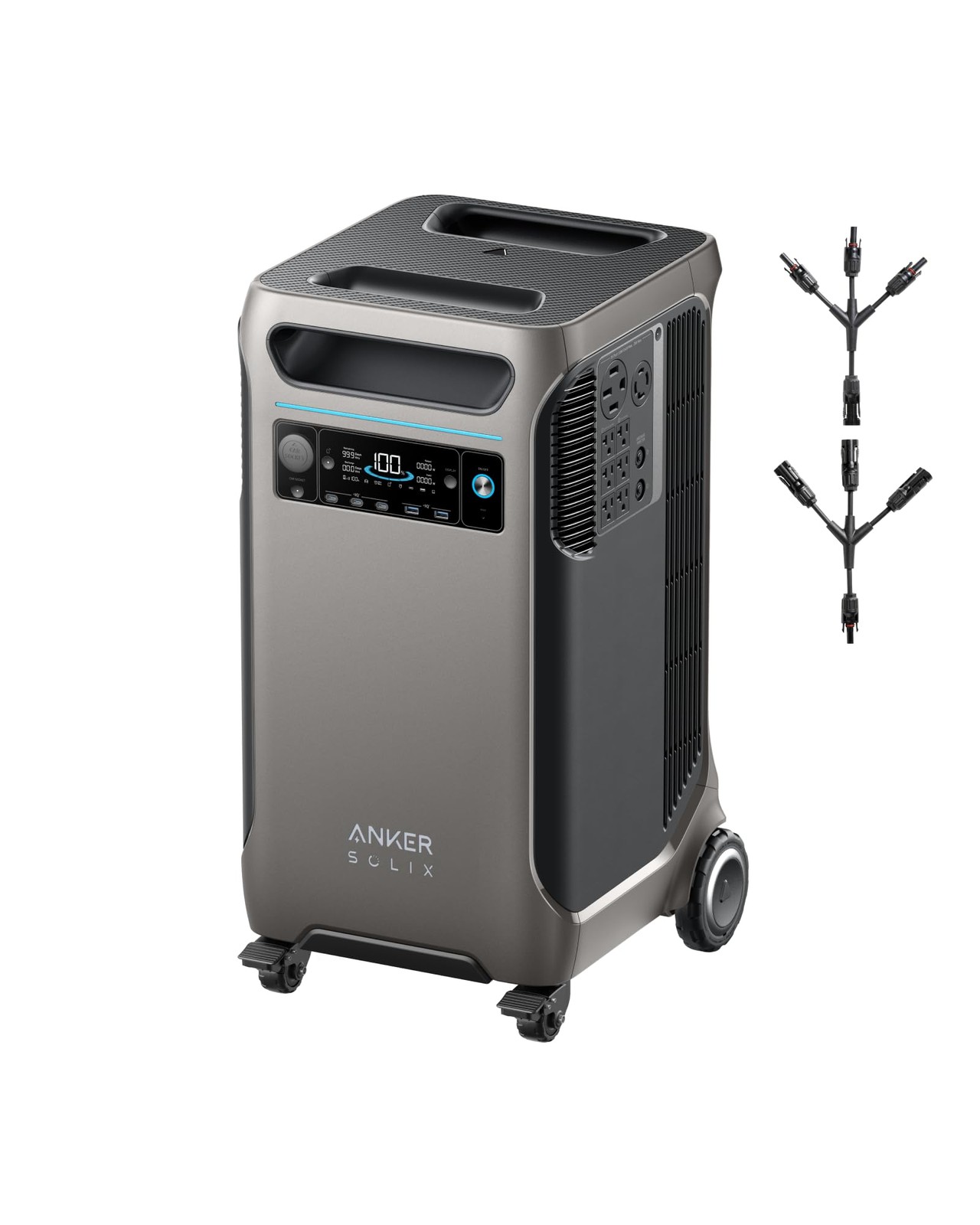 Anker SOLIX F3800 Portable Power Station, 3840Wh, LiFePO4 Batteries, UltraHig…