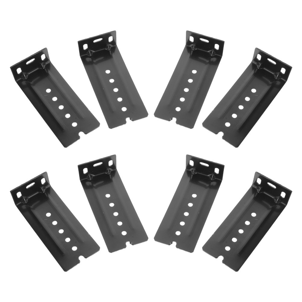 8 Pcs Track Mounting Lifting Lugs L-shaped Connectors Drawer Slide Rail Bracket