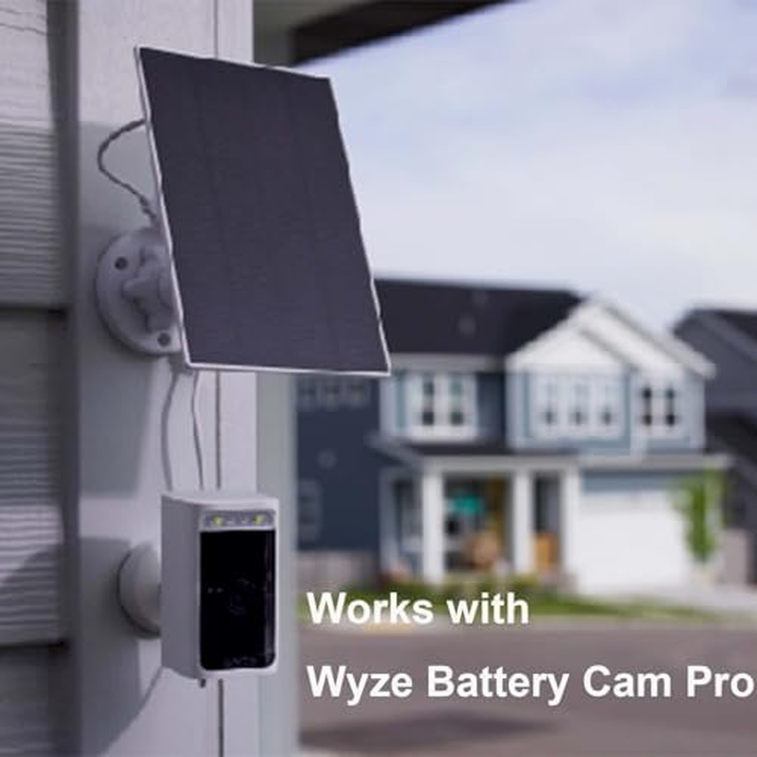 WYZE Solar Panel – Compatible Cam Outdoor, Continuous Power with 2.5W 5V Char…