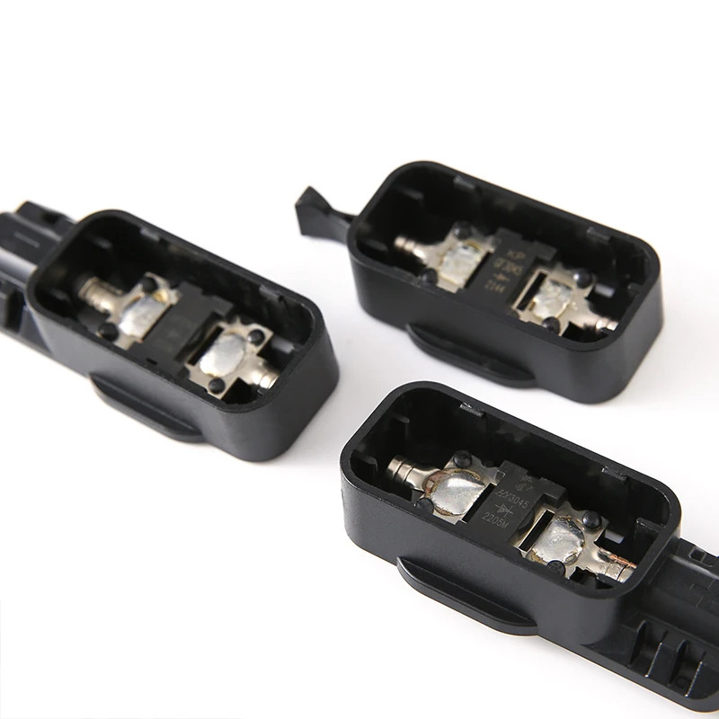 Connector Plug Junction Box Kit Diode Protected Cable PV Mount For Solar Panel