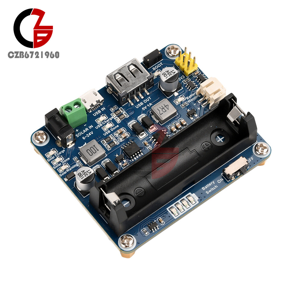 Power Manager Module for 6V~24V Solar Panel Support MPPT USB Battery Charging