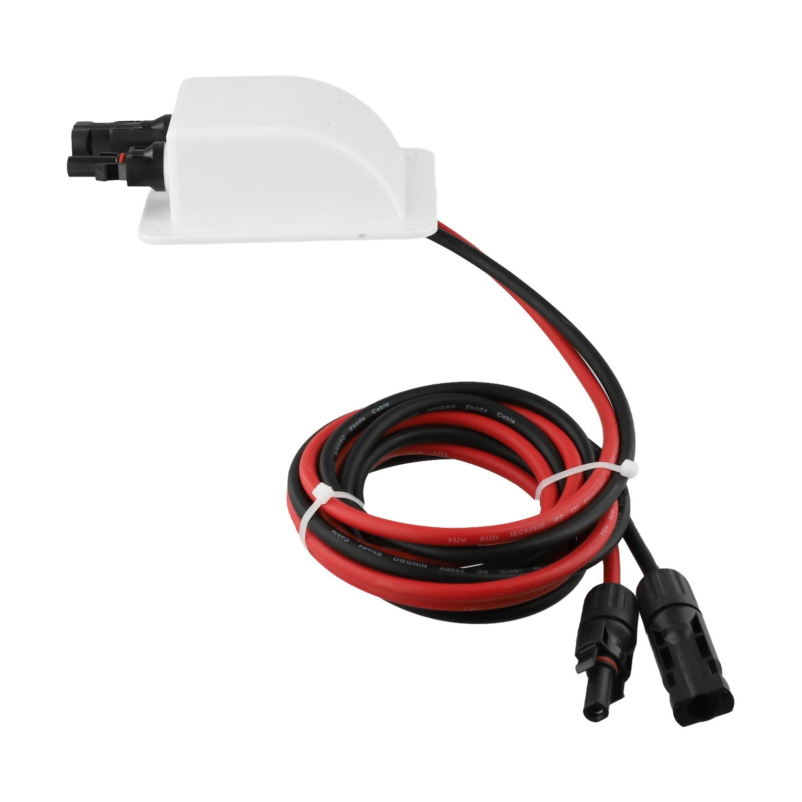 UV Resistant ABS Solar Double Cable Entry Housing 2m 10AWG Tinned Copper