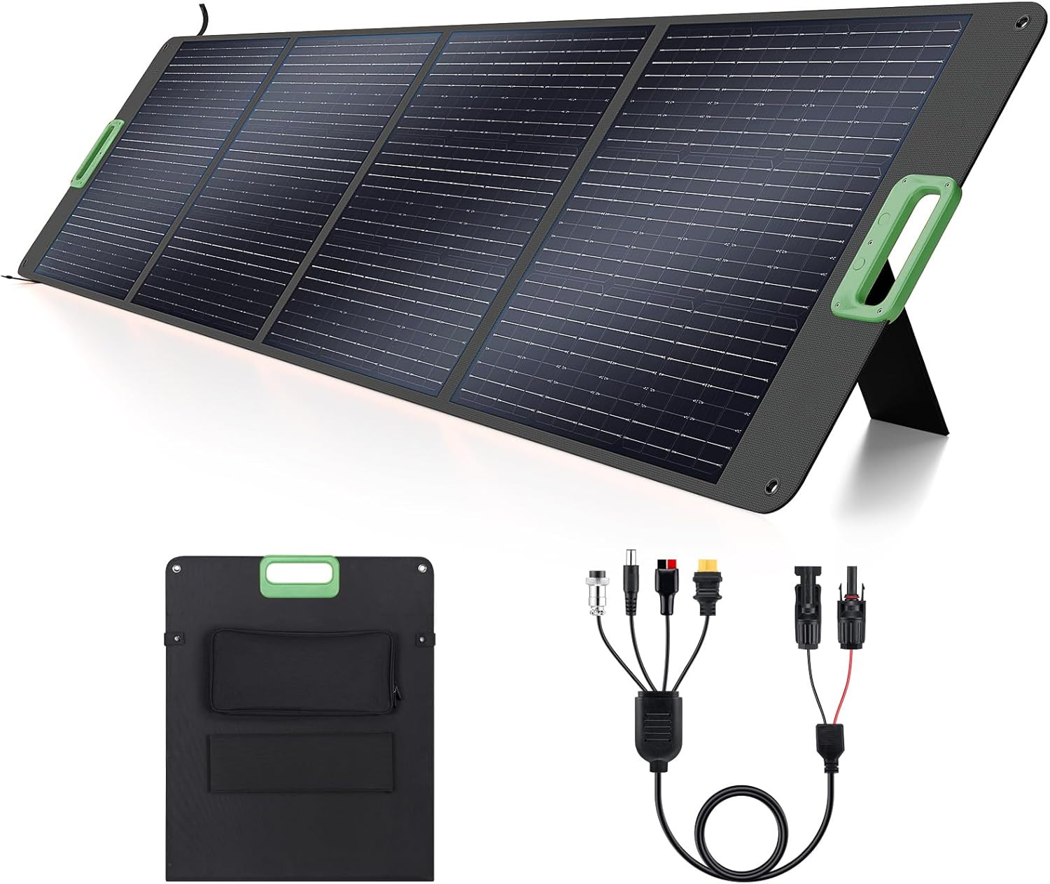 200W Portable Solar Panel, 23.5% High Efficiency ETFE Foldable Solar Charger for