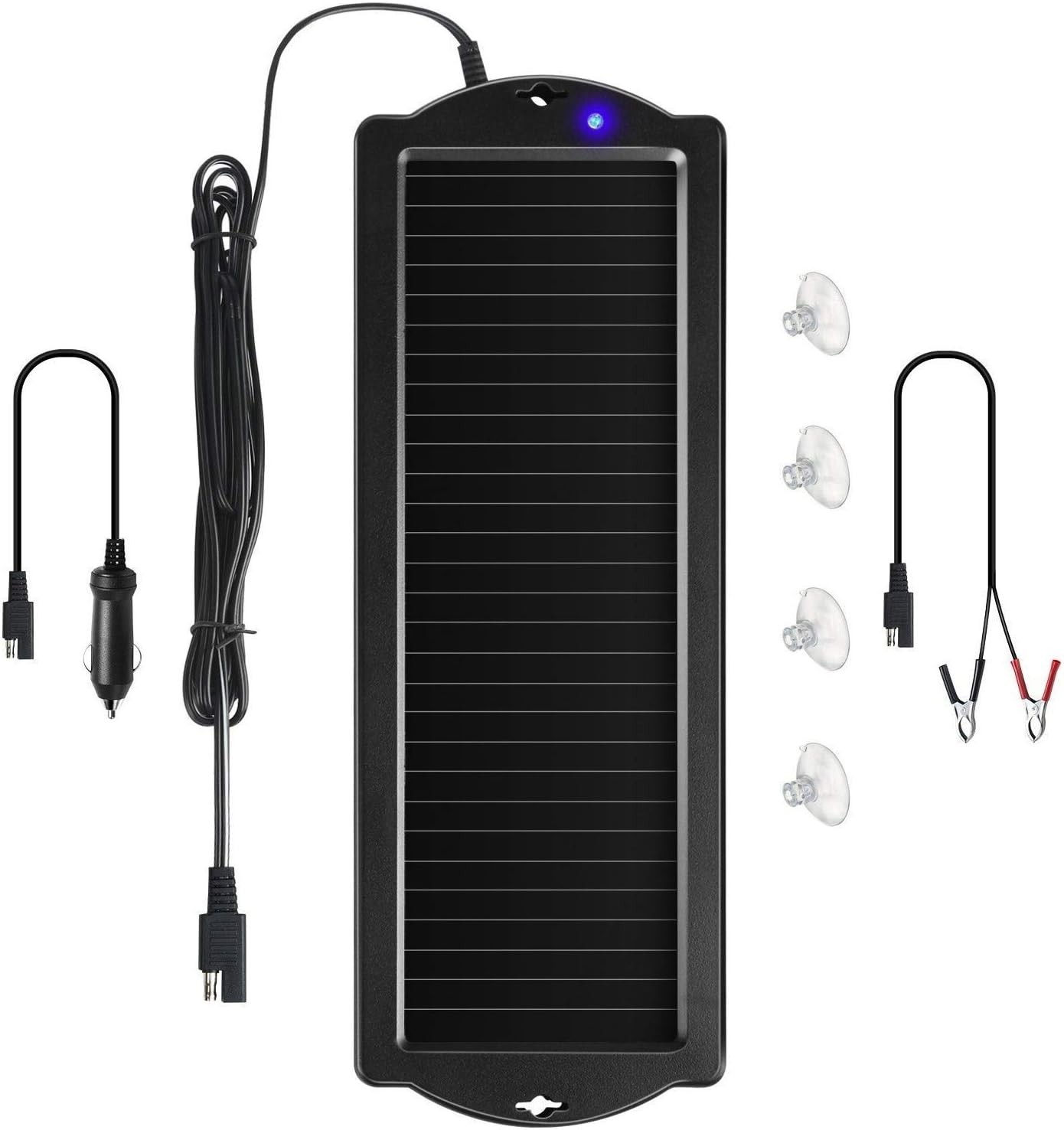 Car Battery Trickle Charger & Maintainer 12V Solar Panel Power Battery Charge…
