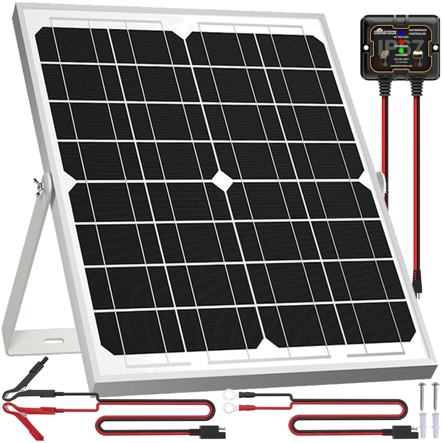 20W Solar Panel Kit + MPPT Controller – Waterproof