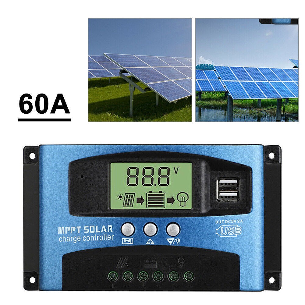 30A-100A MPPT Solar Panel Regulator Charge Controller 12V/24V Focus Tracking New