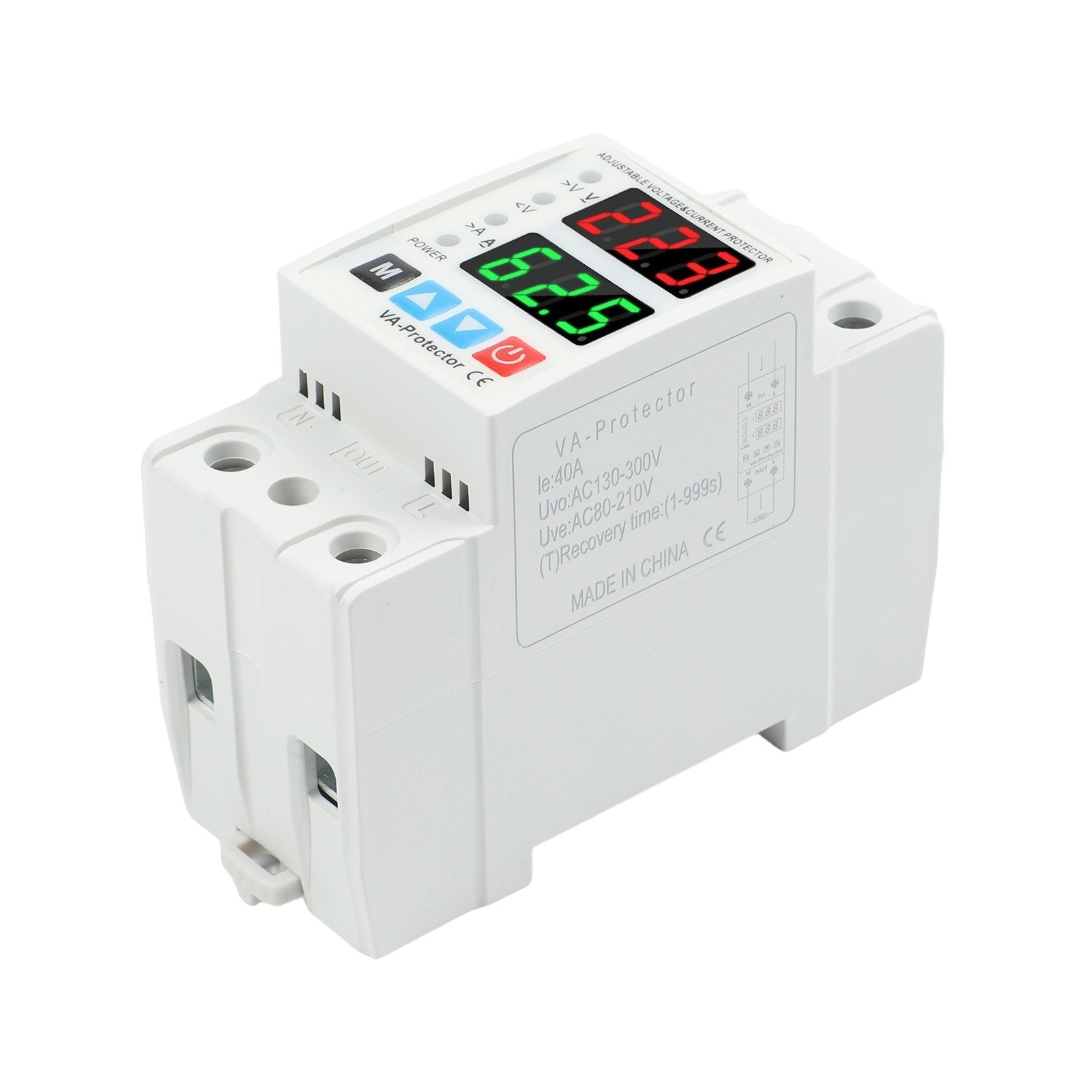40A 63A Digital Circuit Breaker With SelfResetting And Real Time Monitoring