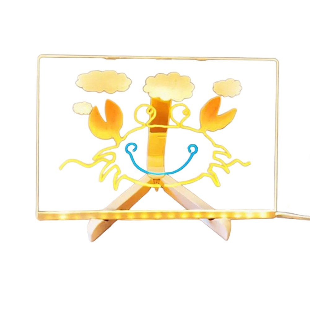 LED For Kids Drawing and Writing Board Acrylic DIY Kit with Accessories