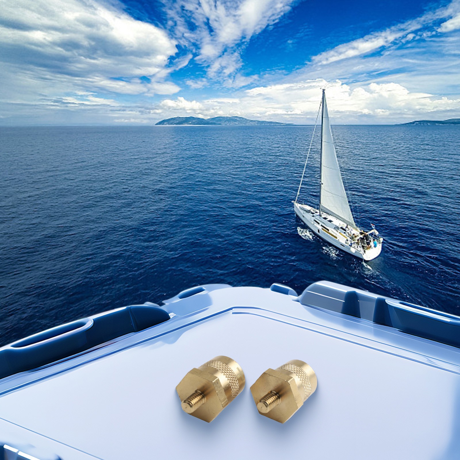 Brass Battery Terminals M6 Male and M8 Female for Enhanced Vehicle Connectivity