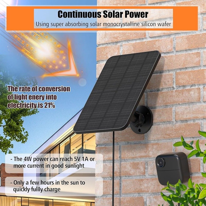 3 Pack Solar Panel Charger Blink Outdoor Camera W/ 360° Mount IP65 Waterproof US