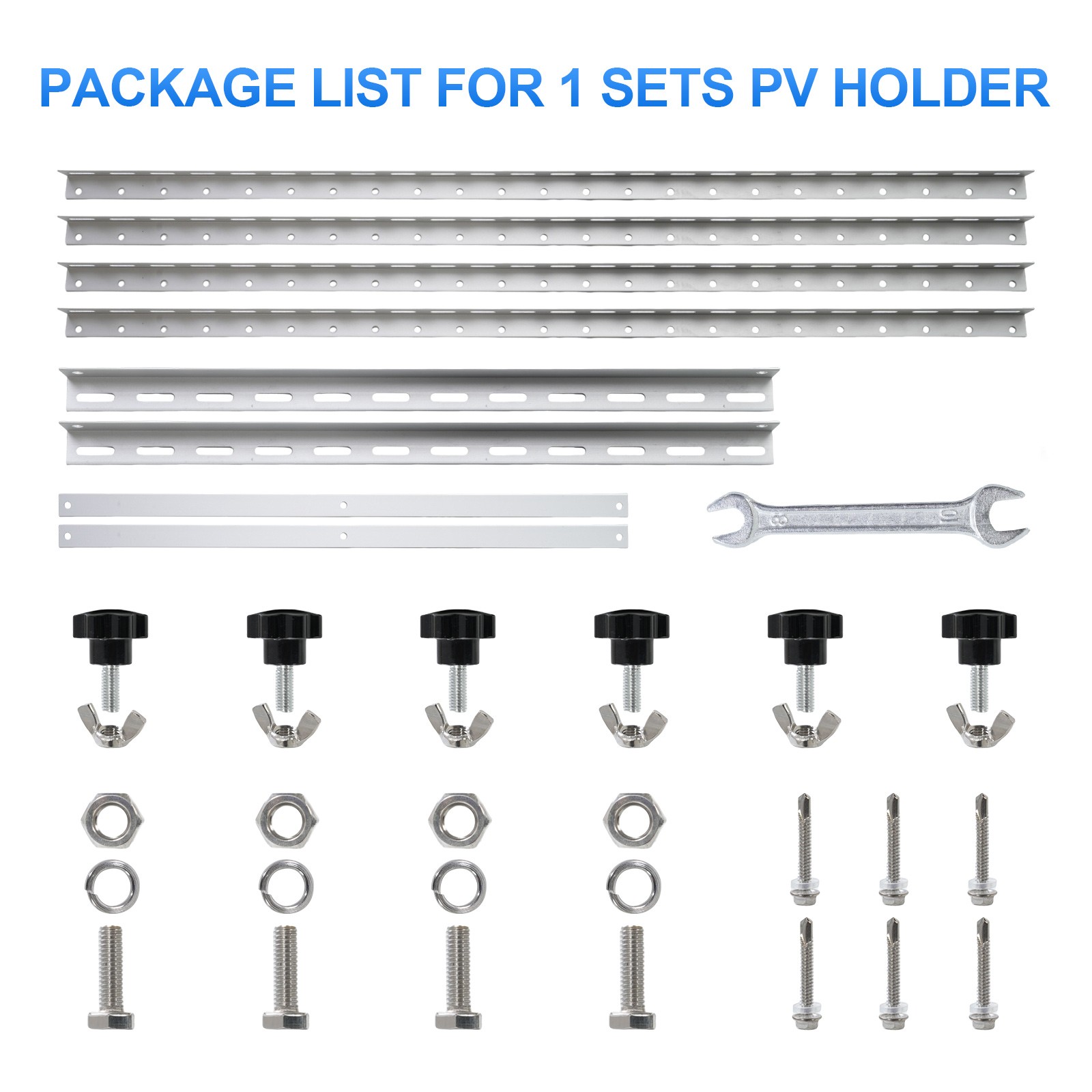 AeternaSol Solar Panel Mounting Brackets System for PV RV Roof Off-Grid Garden