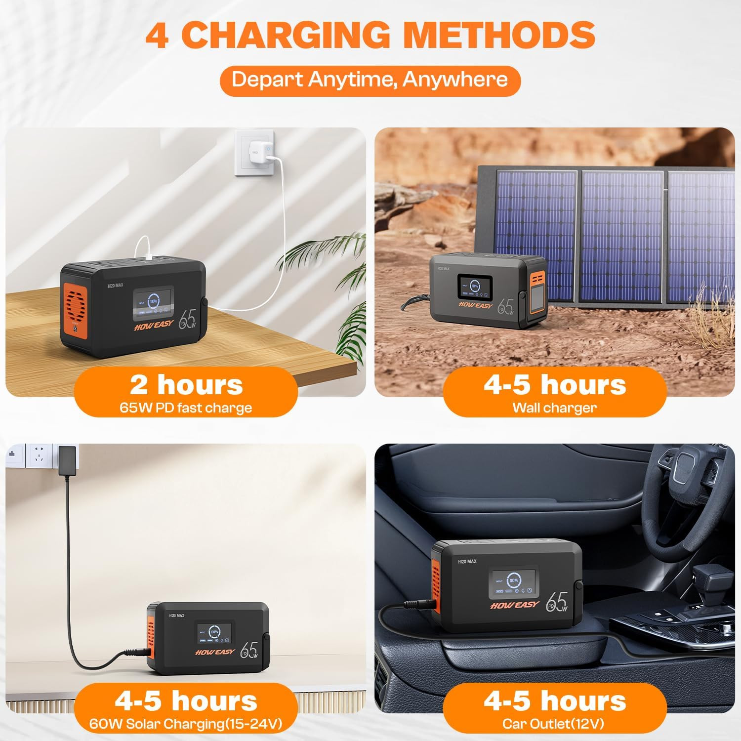 135W Portable Power Station, Solar Generator, 98Wh Backup for Camping & Emergenc