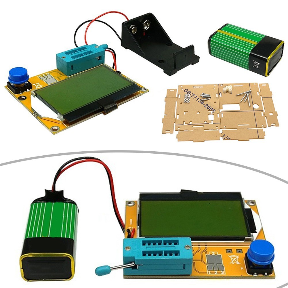 LCRT4 Meter for Testing Diodes Transistors with Protective Shell and Battery