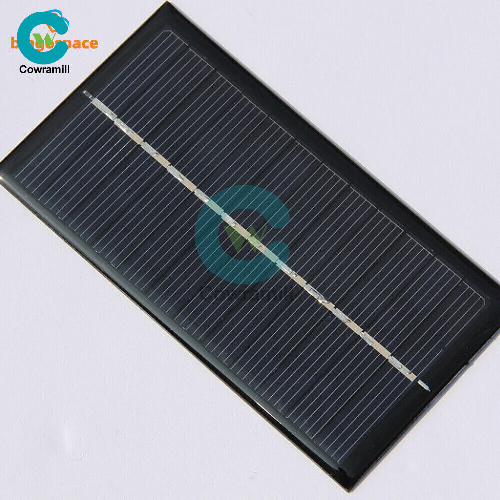 2V/5V/6V/12V Monocrystalline Solar Panel Module For Motor Toys Lawn Lamp New