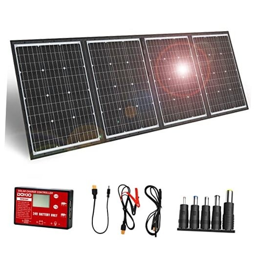Portable Folding Solar Panel Kit for 24V Batteries & Power Stations 200W 36V