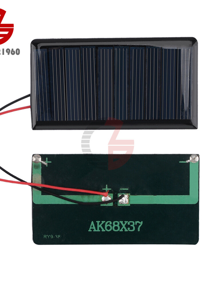 5Pcs 1.5/2/3/5V 60/120/130/150mA Solar Cell Panel Module DIY Solar Panel w/Wire