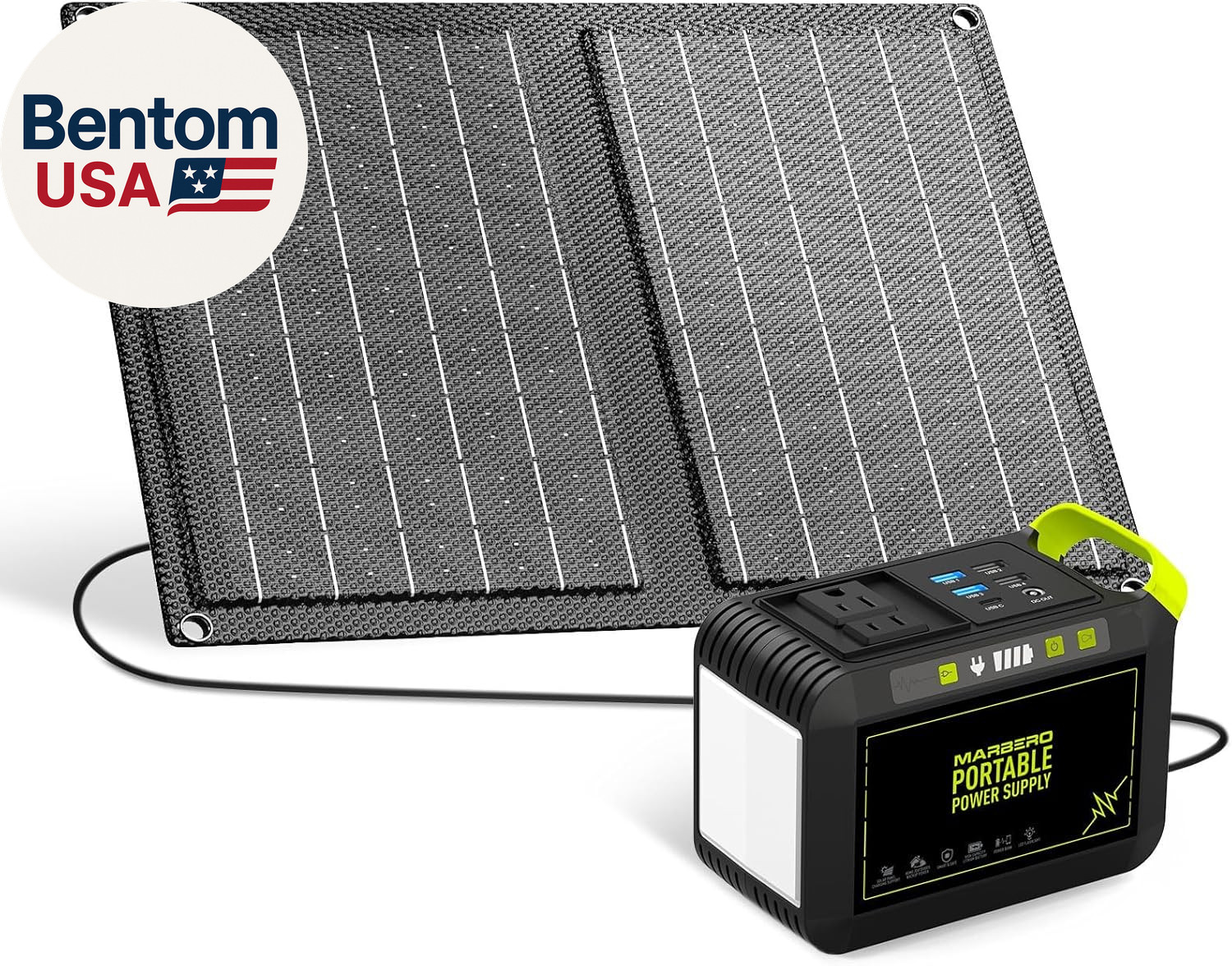 88.8Wh Solar Generator with 21W Solar Panel Included Portable Power Station 80W