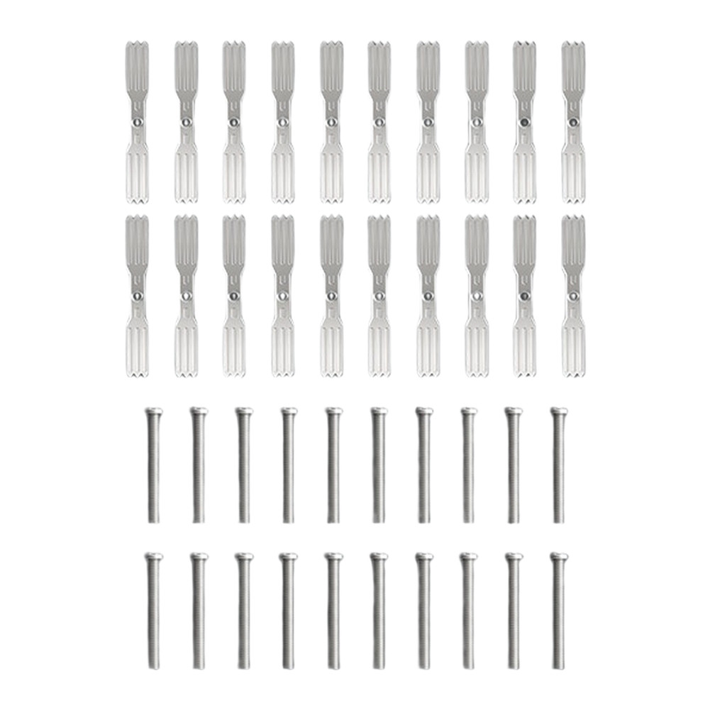 Steel Socket Box Repair Brackets 20pcs + 1 Installation Tool for 86-Type