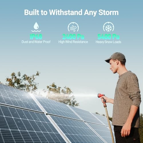 Bifacial 200 Watt 12V Solar Panel, 9BB Monocrystalline Solar Bifacial 2pcs