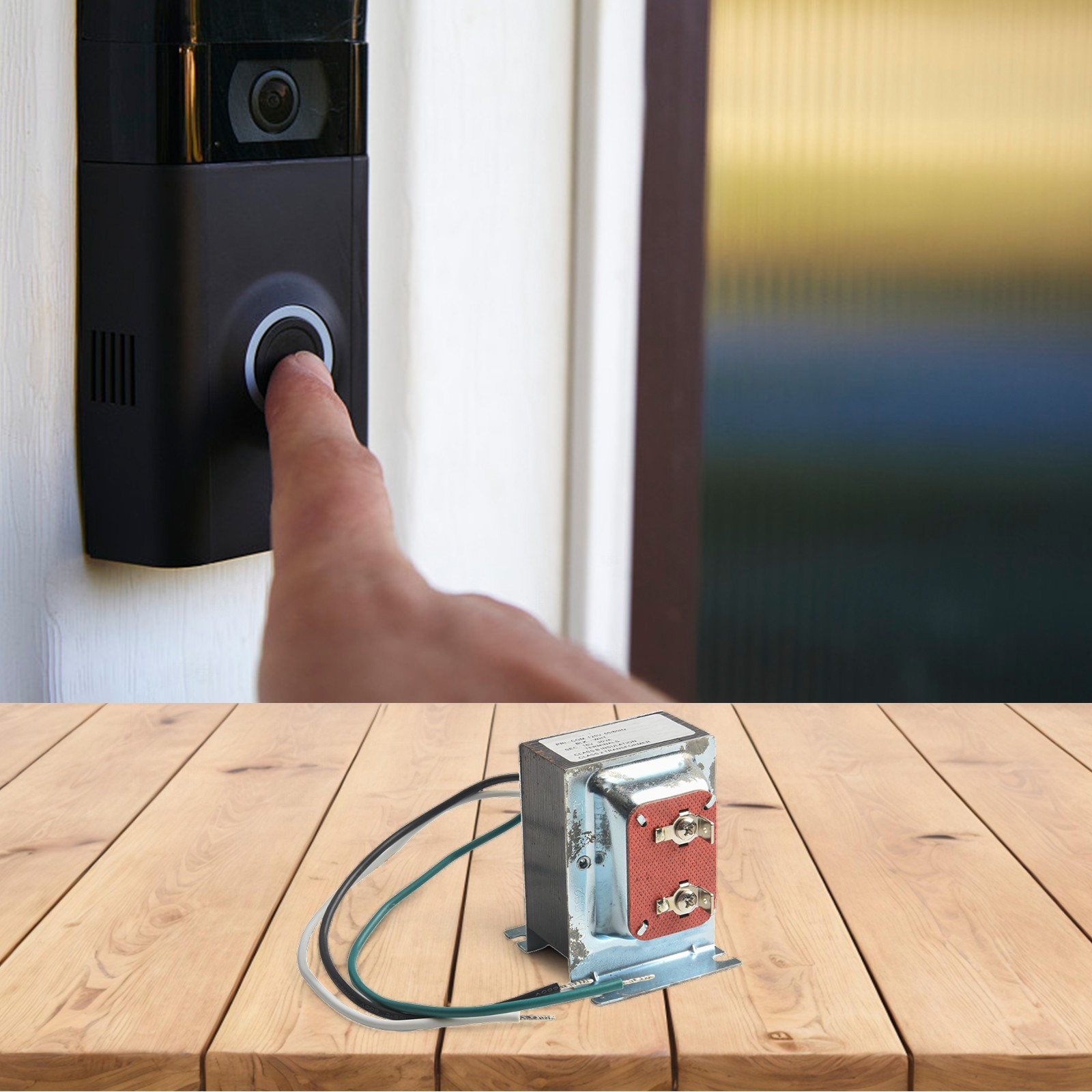 Shielded 16V30VA Transformer for Video Doorbell Power Supply Low Voltage Use