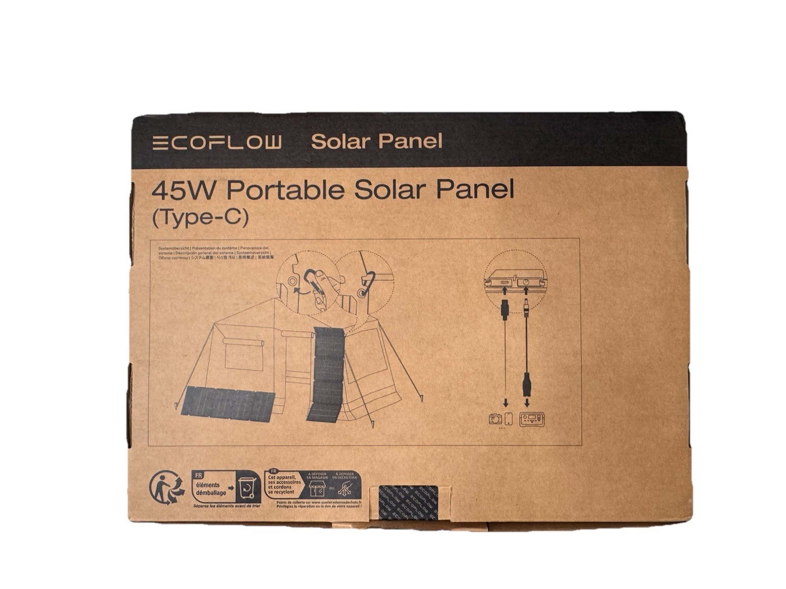 EcoFlow 45W Type-C Foldable Portable Solar Panel