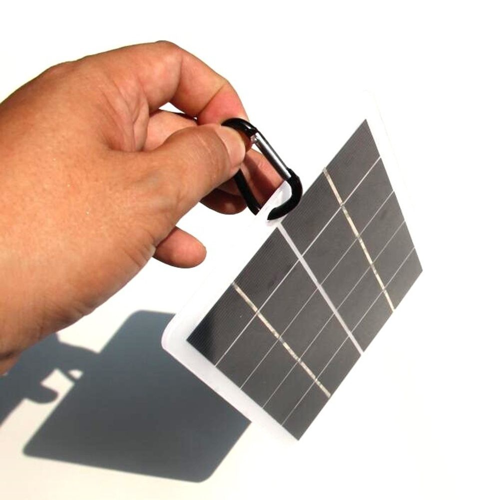 USB Solar Panel Power Bank Charger For 6W 5V Compact Design for Phones