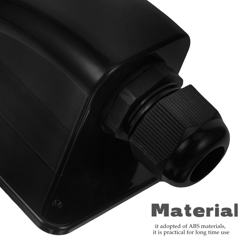 Waterproof ABS Solar Cable Entry Box Single Hole Junction Case for RV Solar