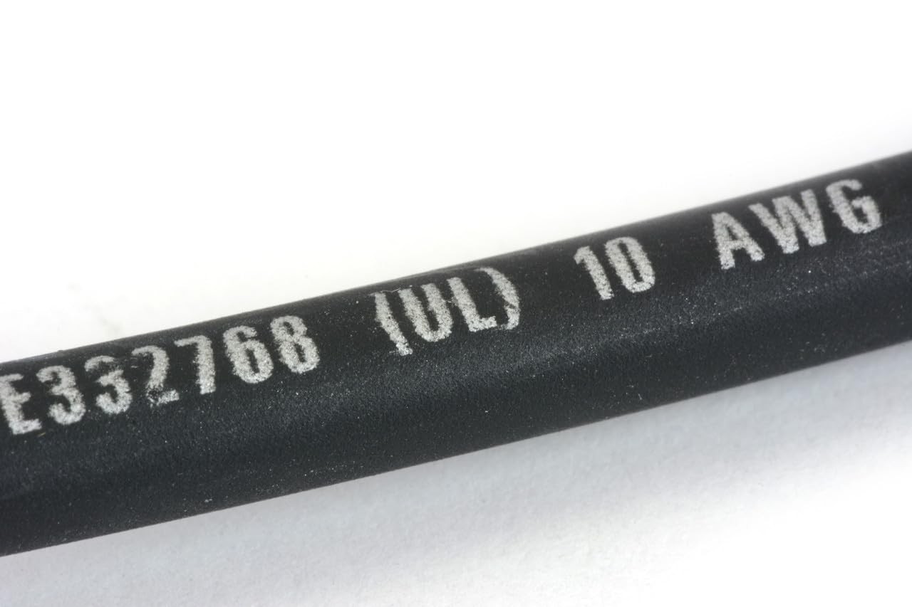 10 AWG USA Made Bare Copper Solar PV Wire, 6 Ft Black + Red, Copper Wire Gauge