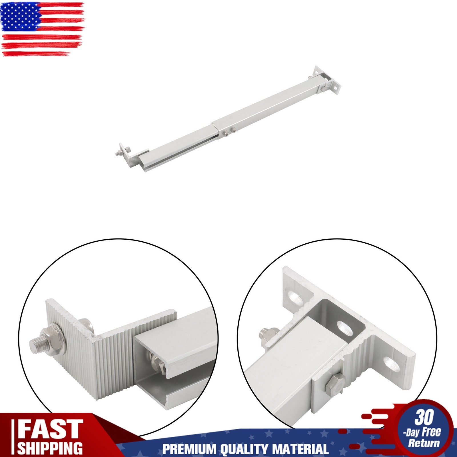 Adjustable Angle Solar Panel RV Tilt Mount Brackets Set 4 Packs For Roof Install