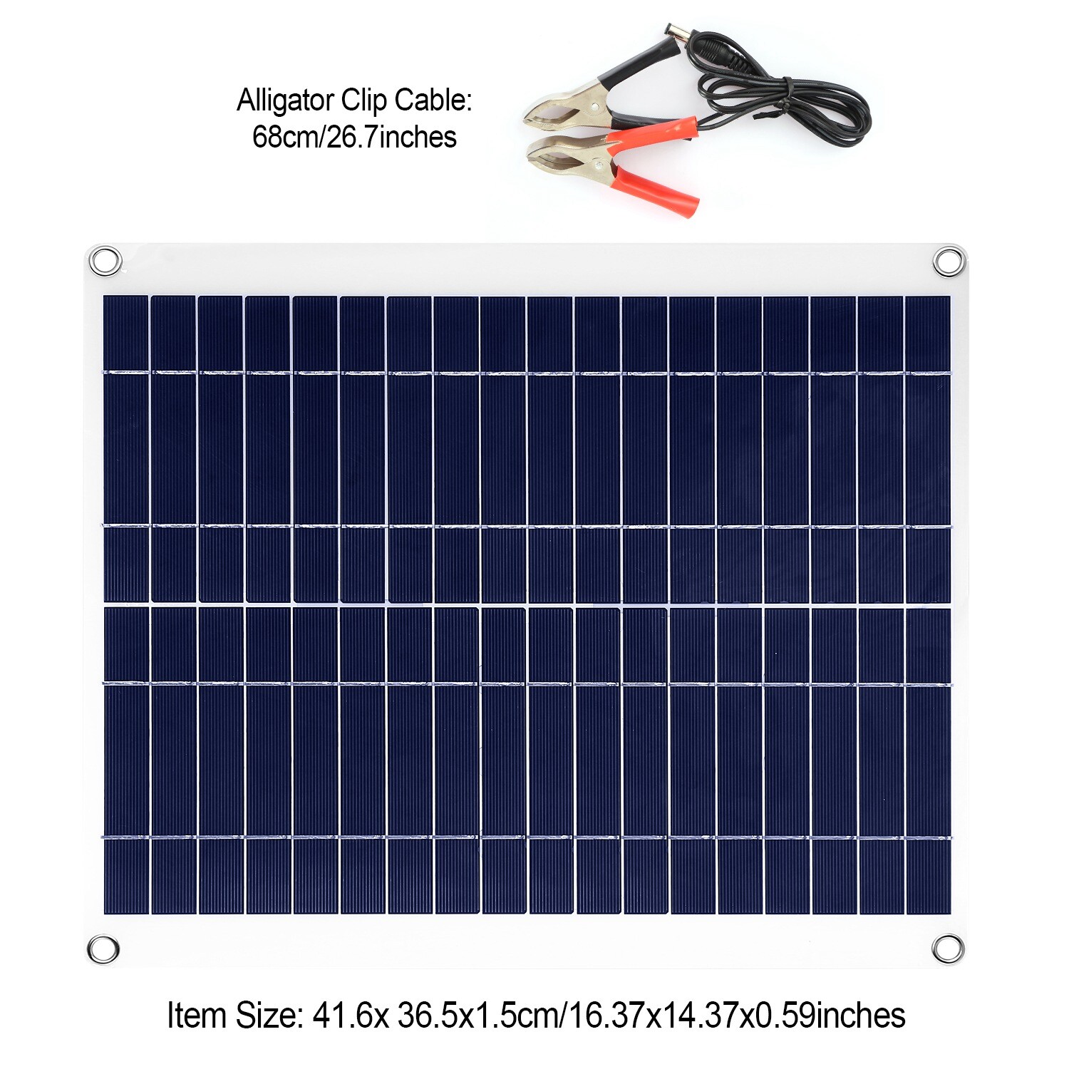 Waterpoof Solar Panel Kit w/ Energy Saving Controller for Car RV Trailer