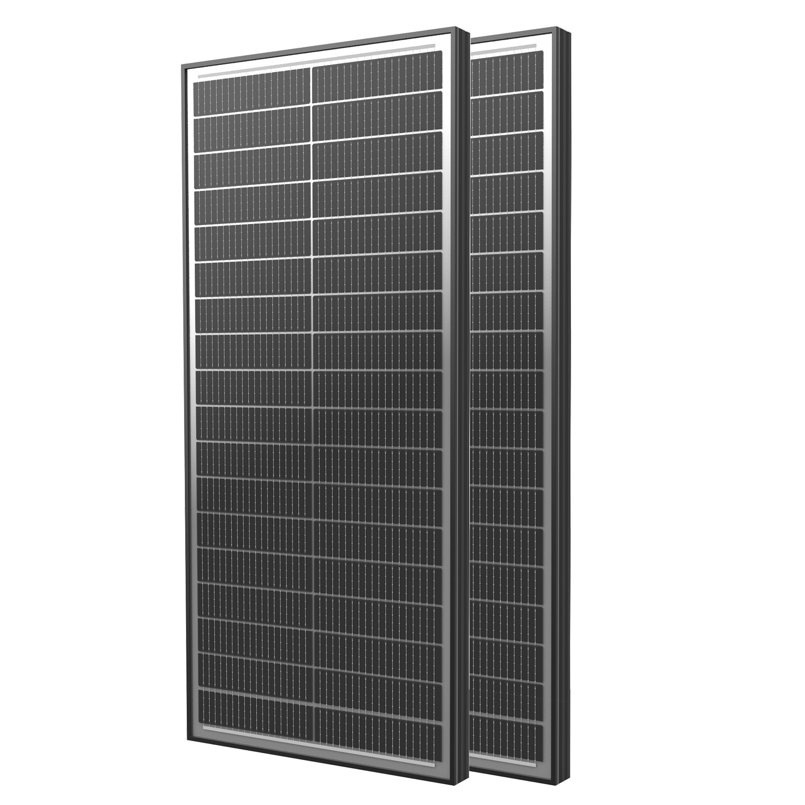 2*100W solar panel, 18BB , 25.5% efficient photovoltaic module