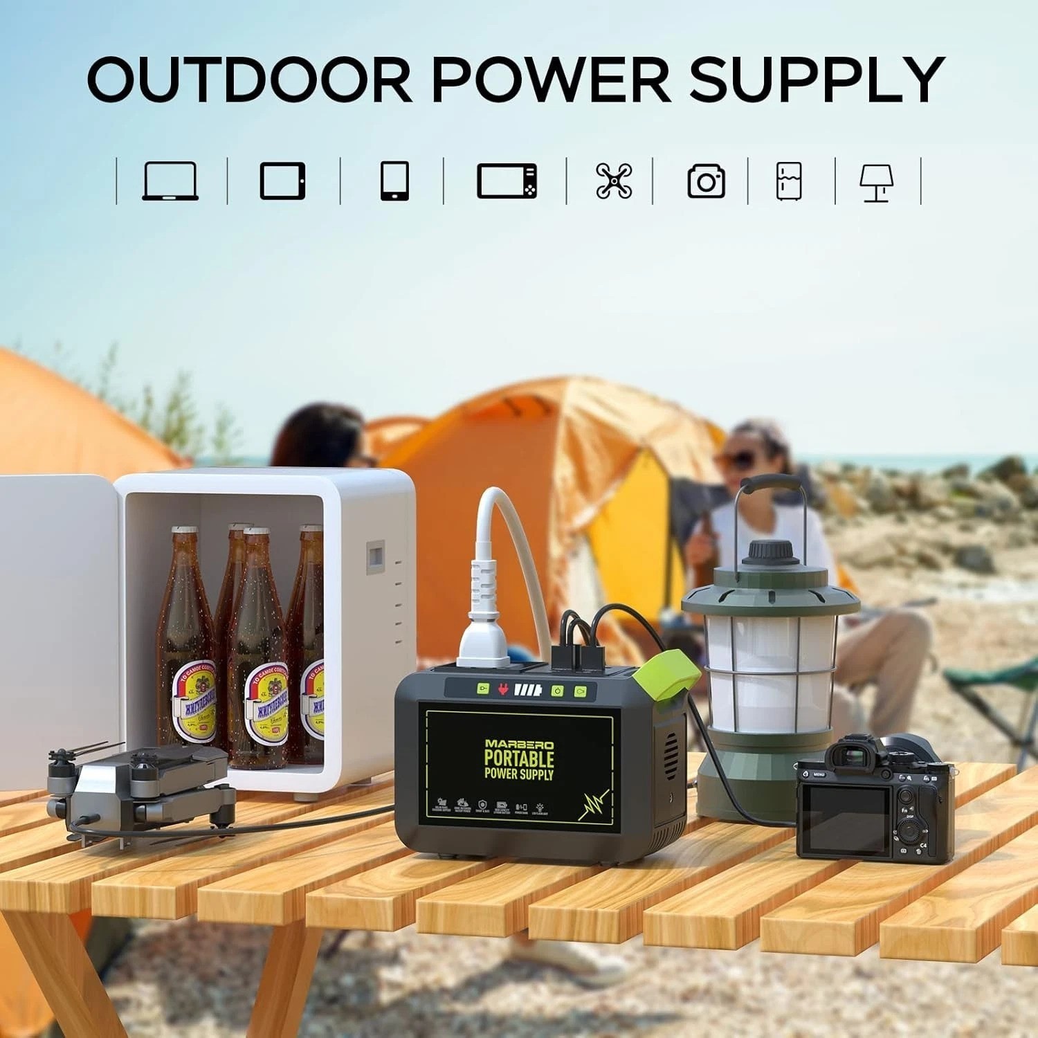 Portable 88Wh Power Station – Fast Charging Solar Generator for Camping & Backup