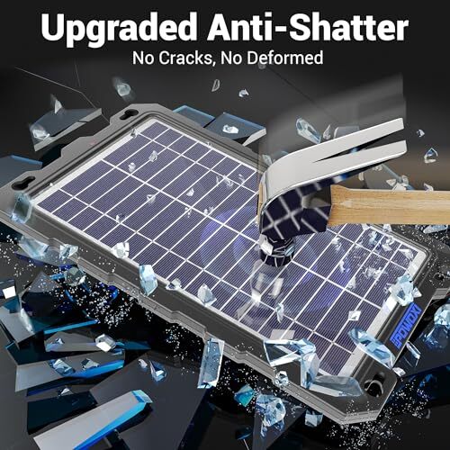 Upgraded 7.5W-Solar-Battery-Trickle-Charger-Maintainer-12V Portable Waterproo…