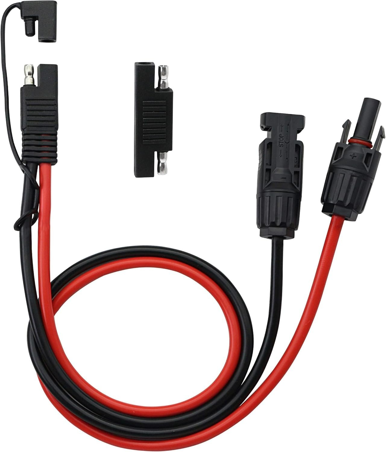 50cm Durable SAE Connector Cable with Waterproof Cap – Perfect for RV Solar