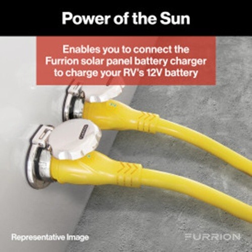 FURRION 2021123609 Furrion 10A RV Solar Port Inlet – Black #FSPINS-BS-OEM