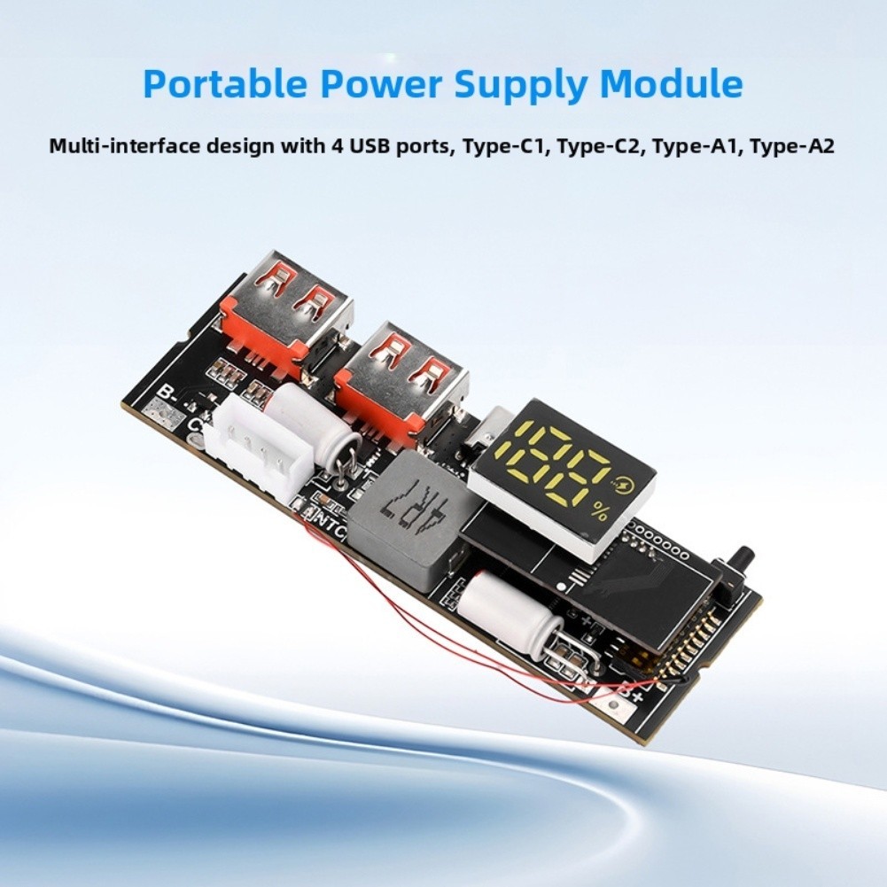 Fast Charging Power Bank Module Circuit Board 65W 100W Compatible with 3S 4S 5S