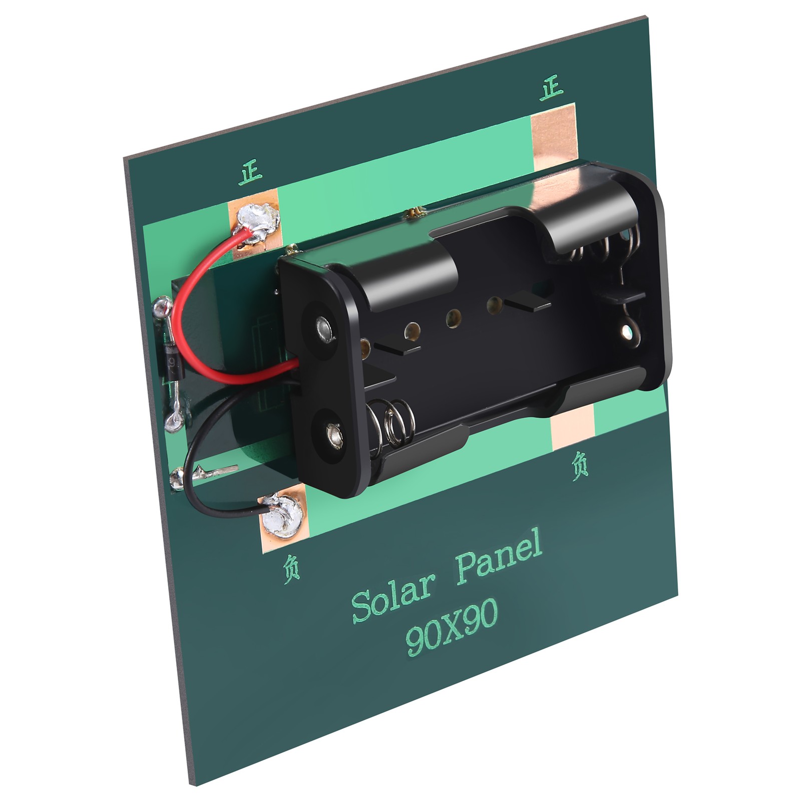 1W 4V Rechargeable AA Battery Solar Cell With Base For 2xAA Batteries5144