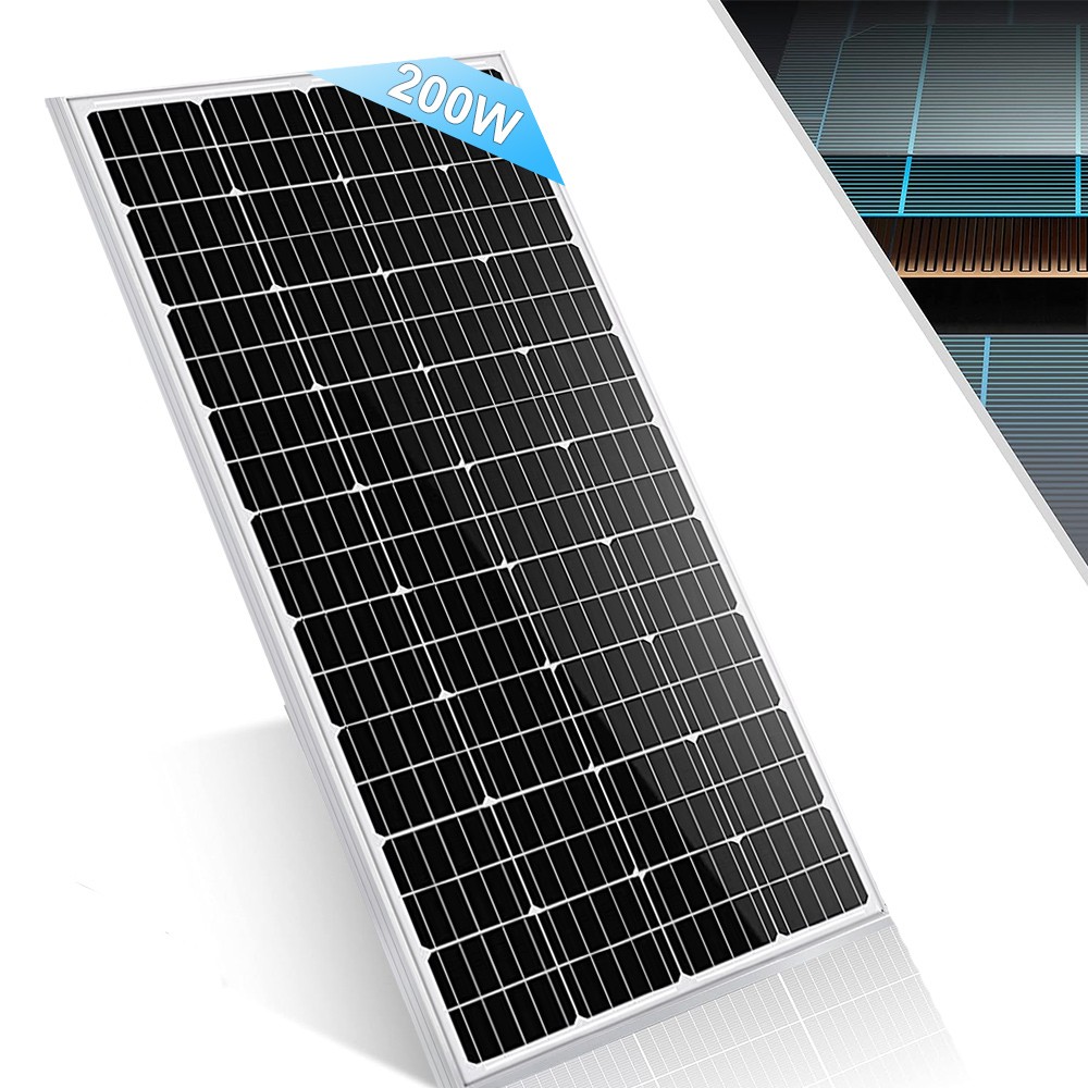 12V 200W Solar Panel Monocrystalline Battery Charger For RV Home Rooftop Caravan