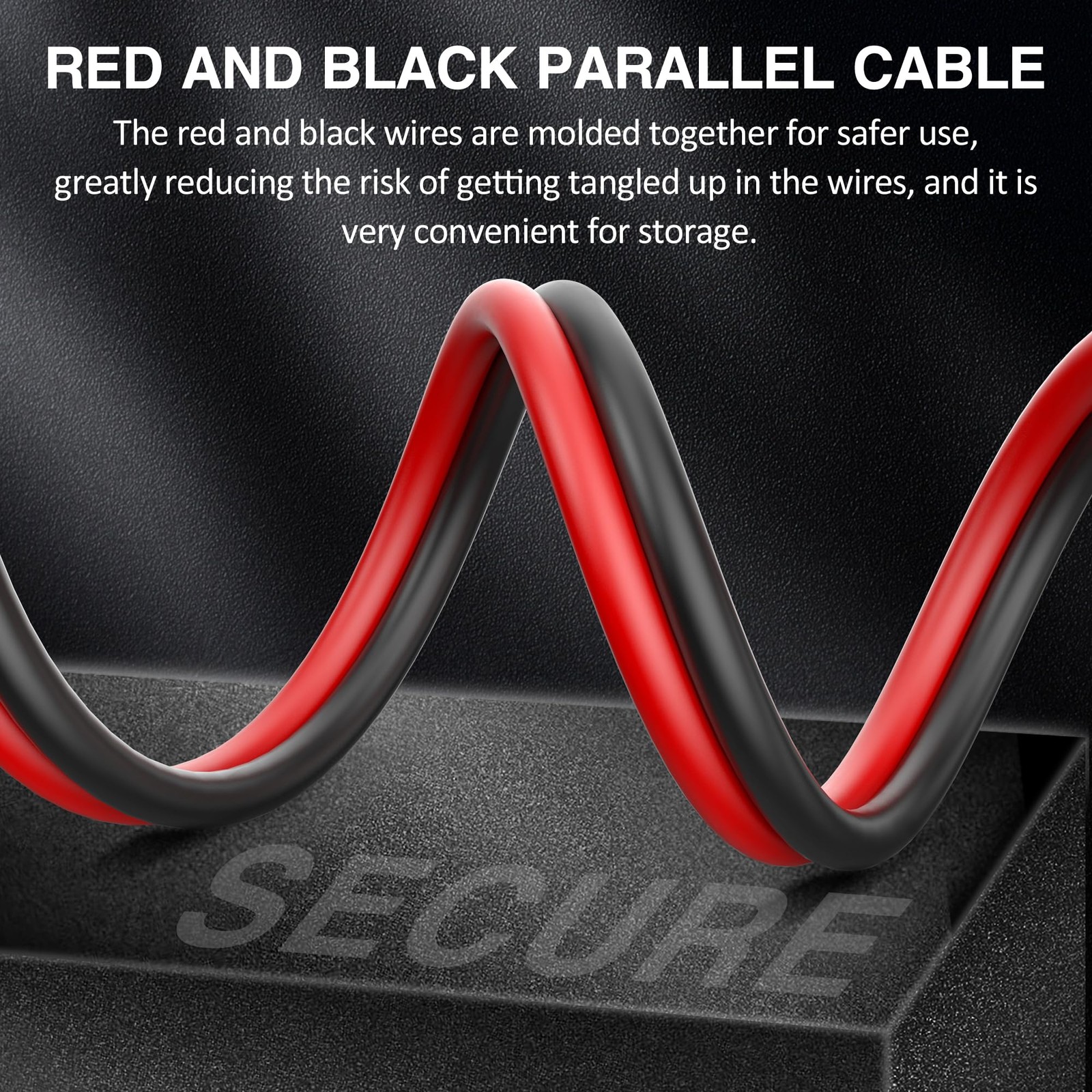 Solar Panel to XT60 Charging Cable(12AWG 9ft), Solar to XT60 Extension Wire f…