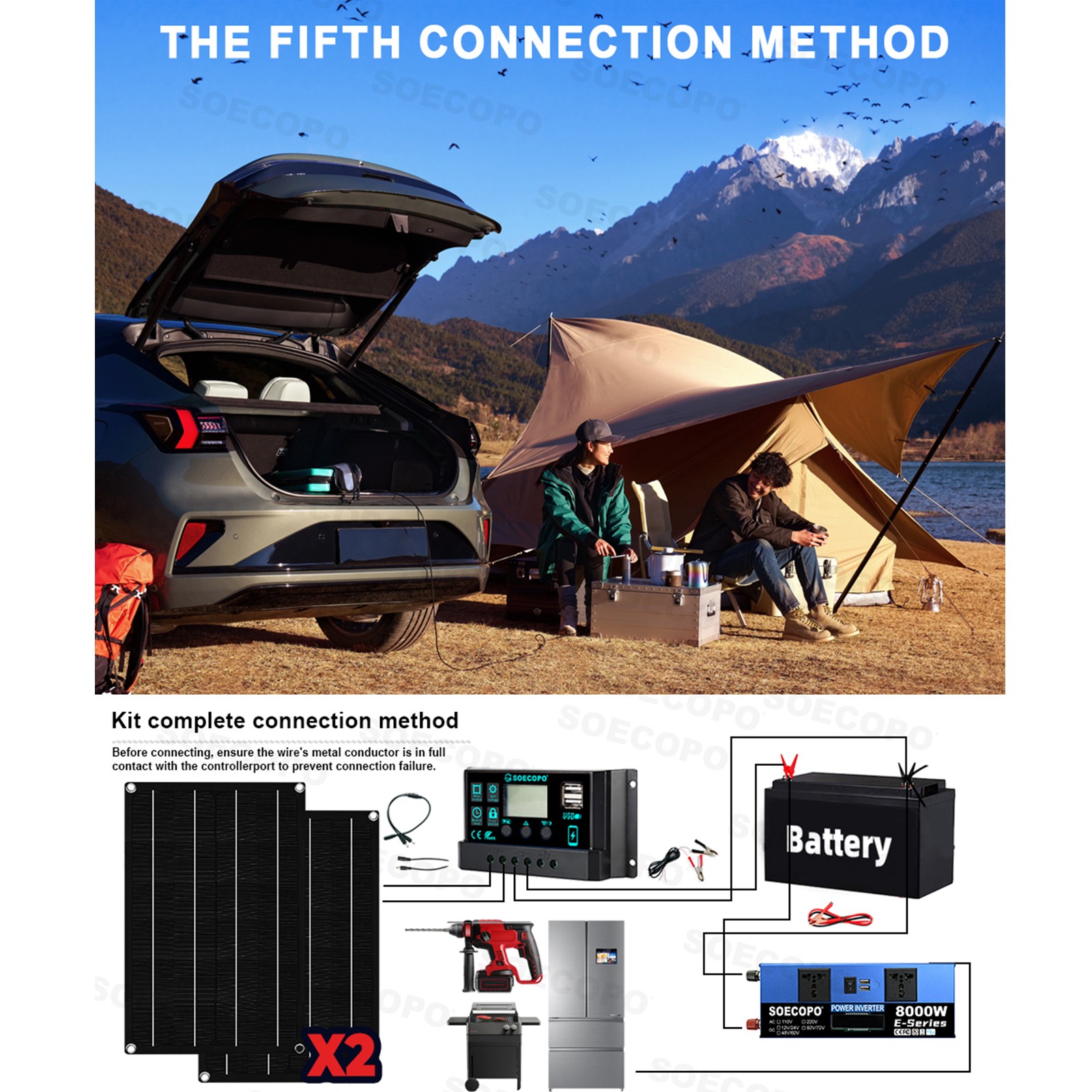 Robust 8000W Off-Grid Power Station Kit | Inverter, 100A Controllercf