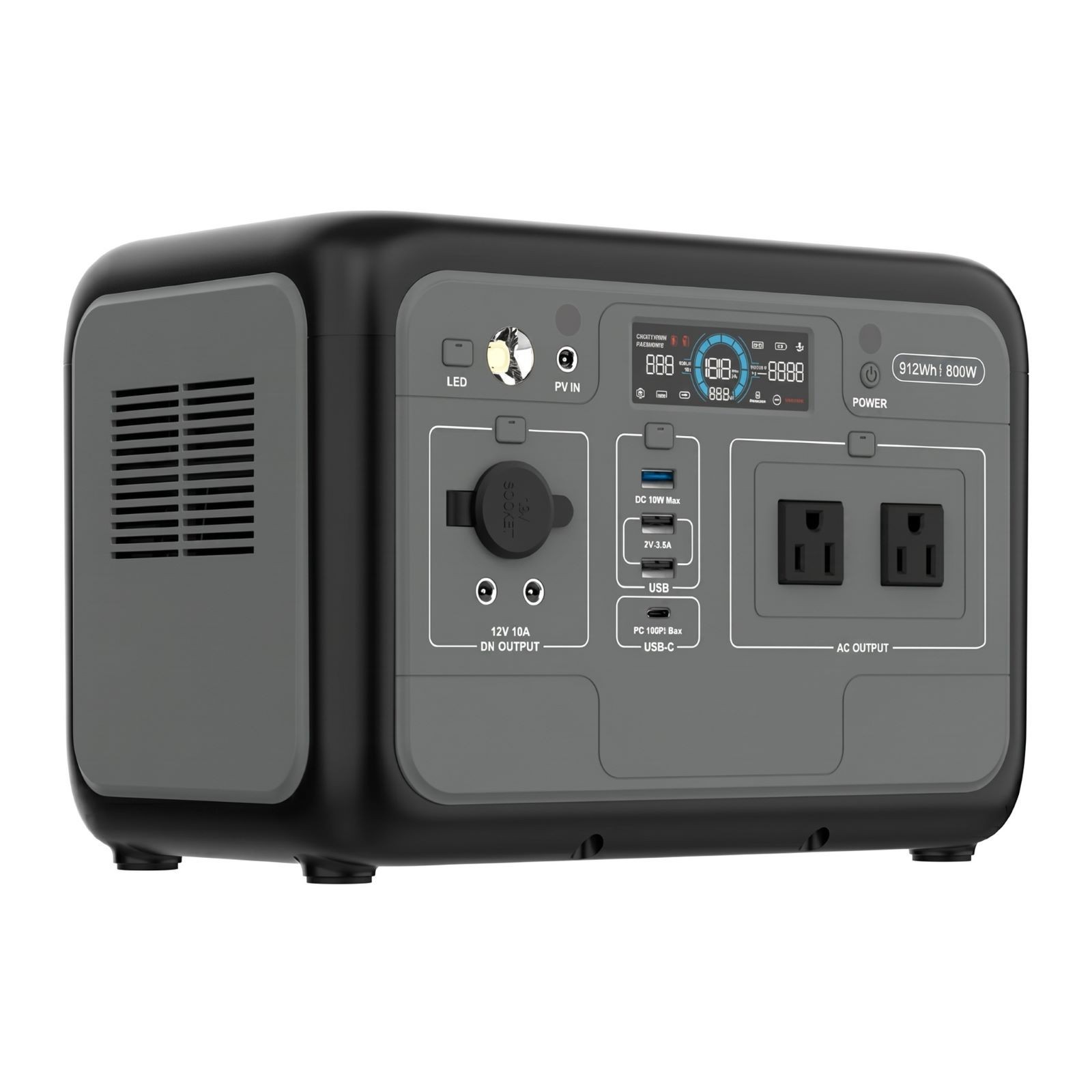 512Wh 800W Portable Outdoor Power Station Rechargeable