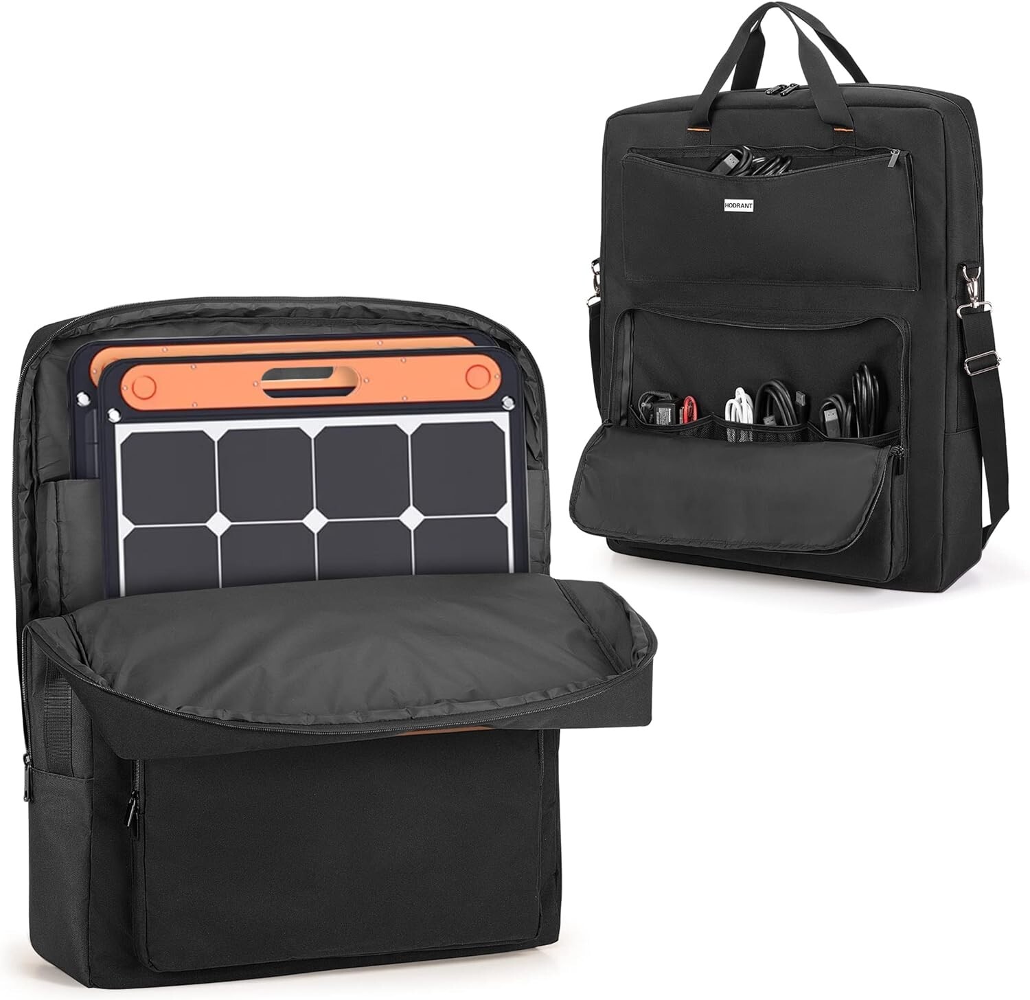 Portable Solar Panel Storage Bag for Jackery/ROCKPALS with Adjustable Straps