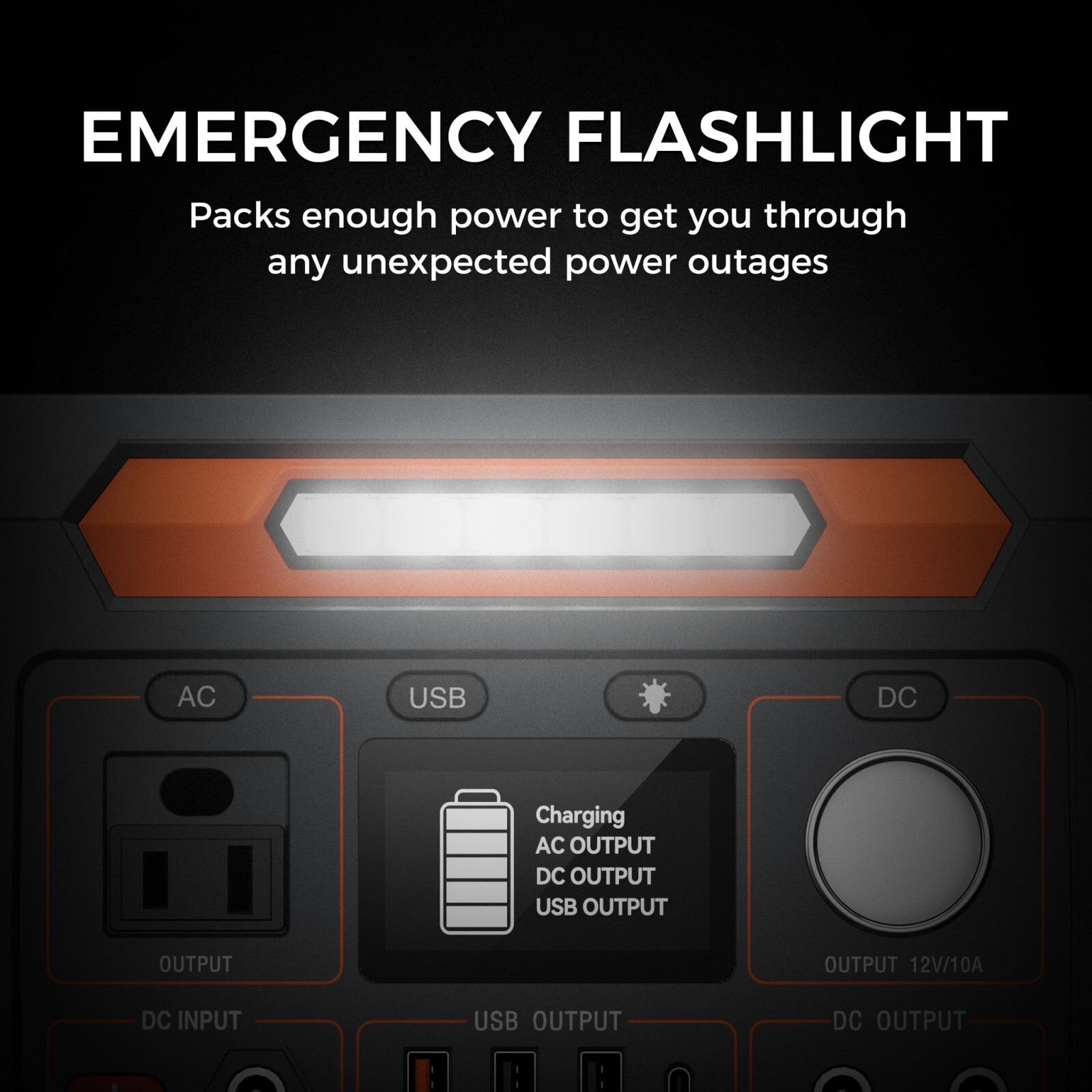 Flashfish 300W Portable Power Station Solar Generator With/Without Solar Panel