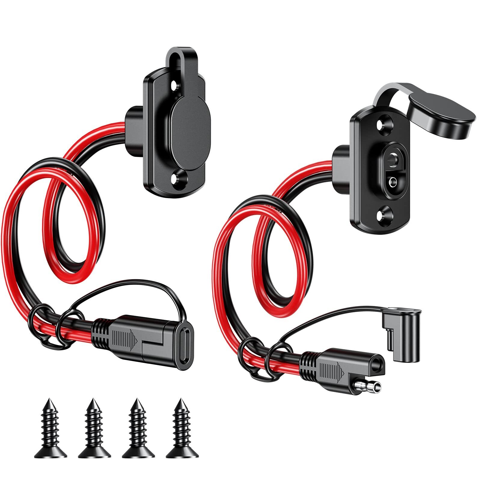 Sae Quick Connector Harness Sae Adapter Male Plug To Female Socket Cable 1ft 12a