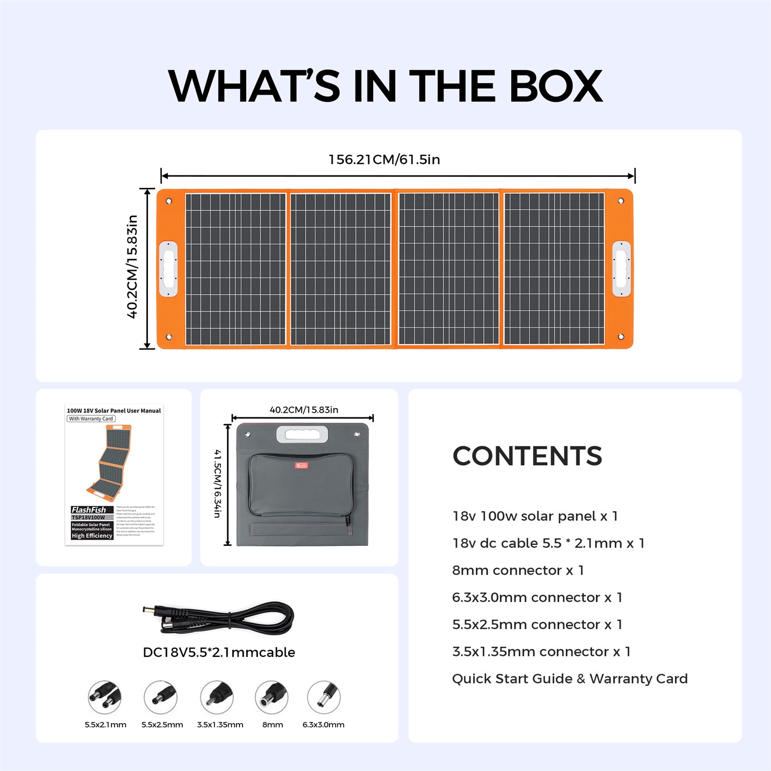 Flashfish T1200S Portable Power Station 1200W 768Wh With Solar Panel 100W 18V