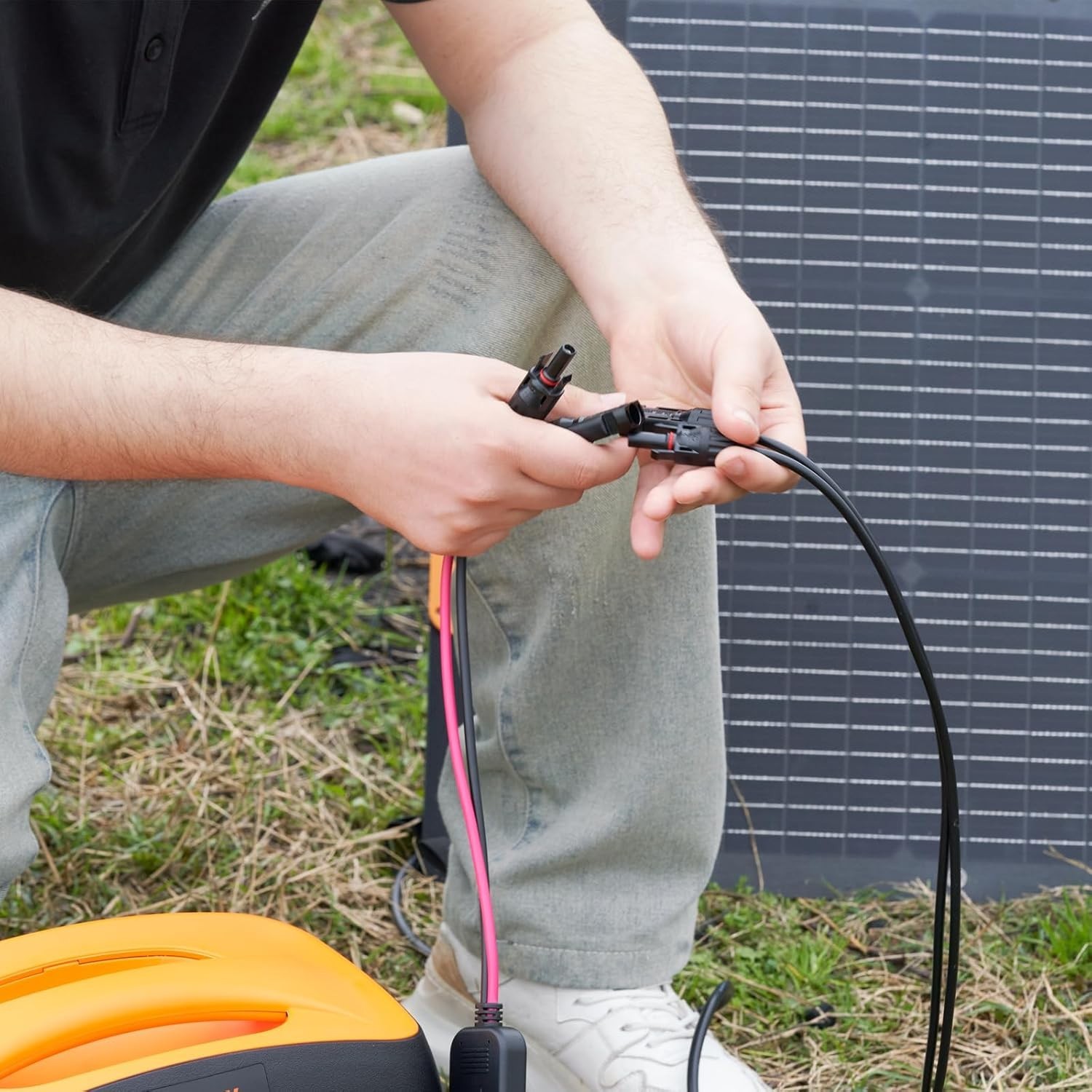 Portable 7-in-1 Solar Charging Adapter, DC8020 to DC7909 with Thick 14AWG Cable