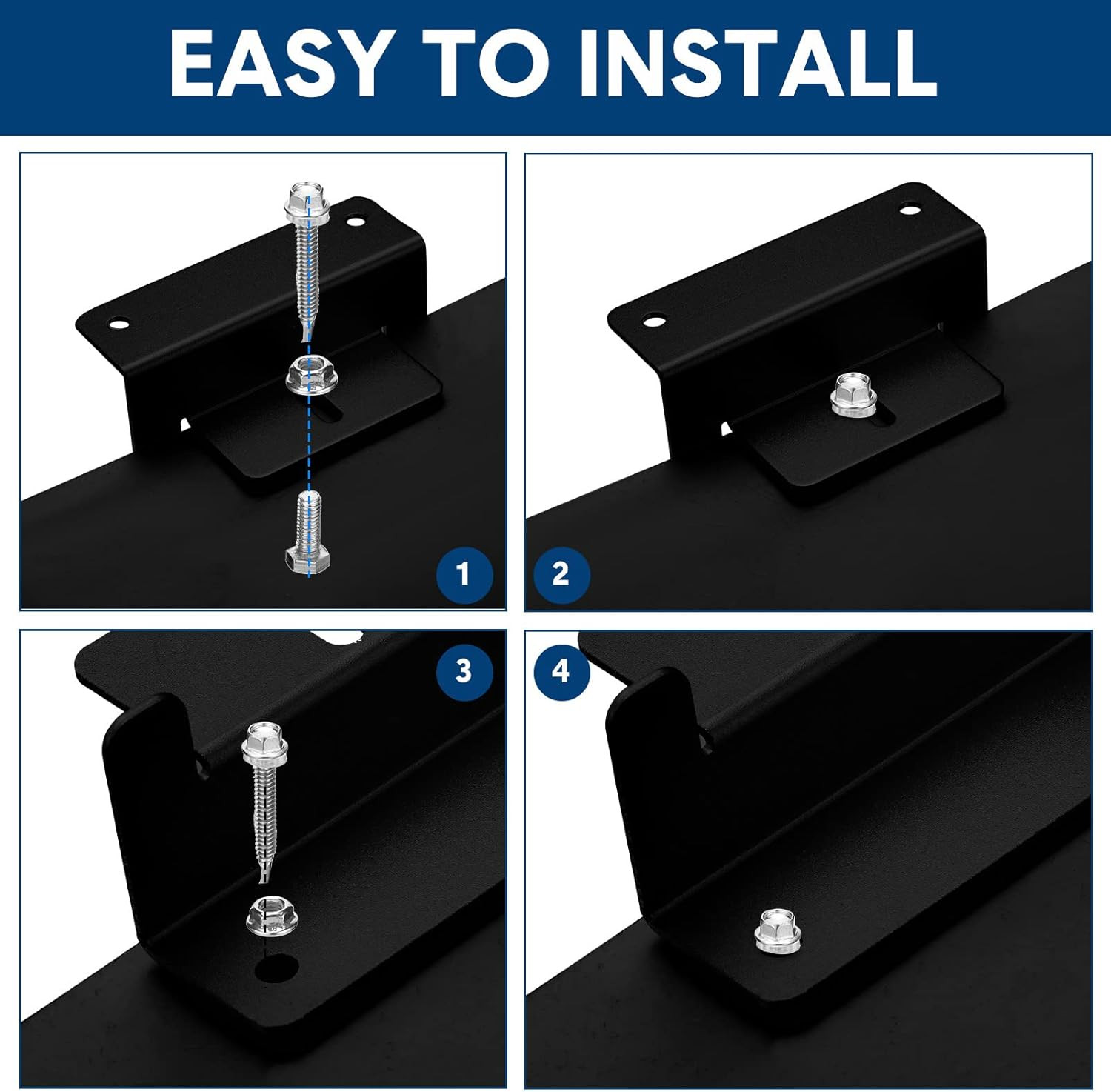 40 Sets Solar Panel Mounting Brackets Z Bracket Aluminum Alloy Solar
